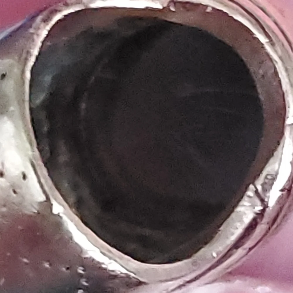 Brass tone men's ring with large brown cabochon size 6 1/2